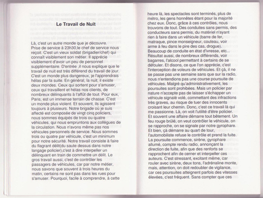 Le travail de nuit 1